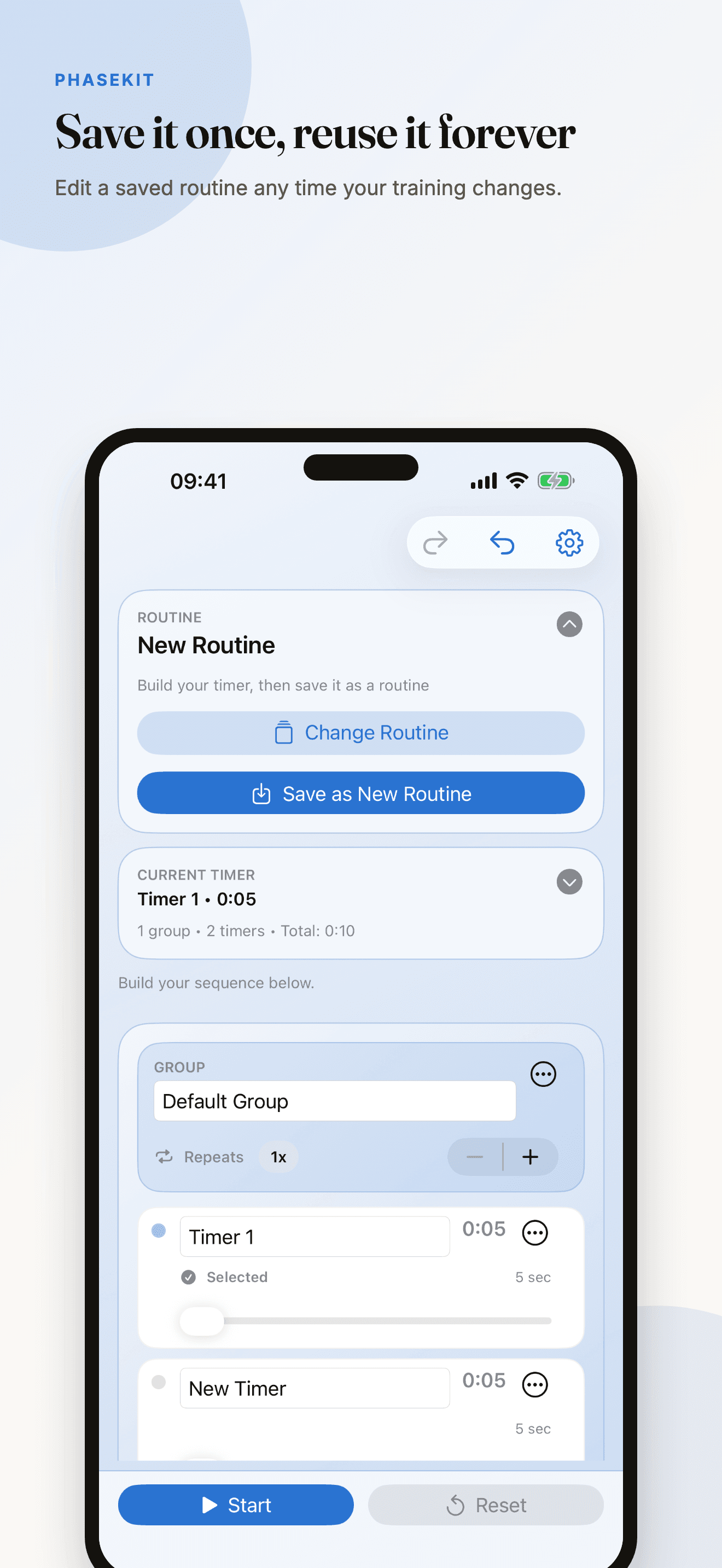 PhaseKit saved routines