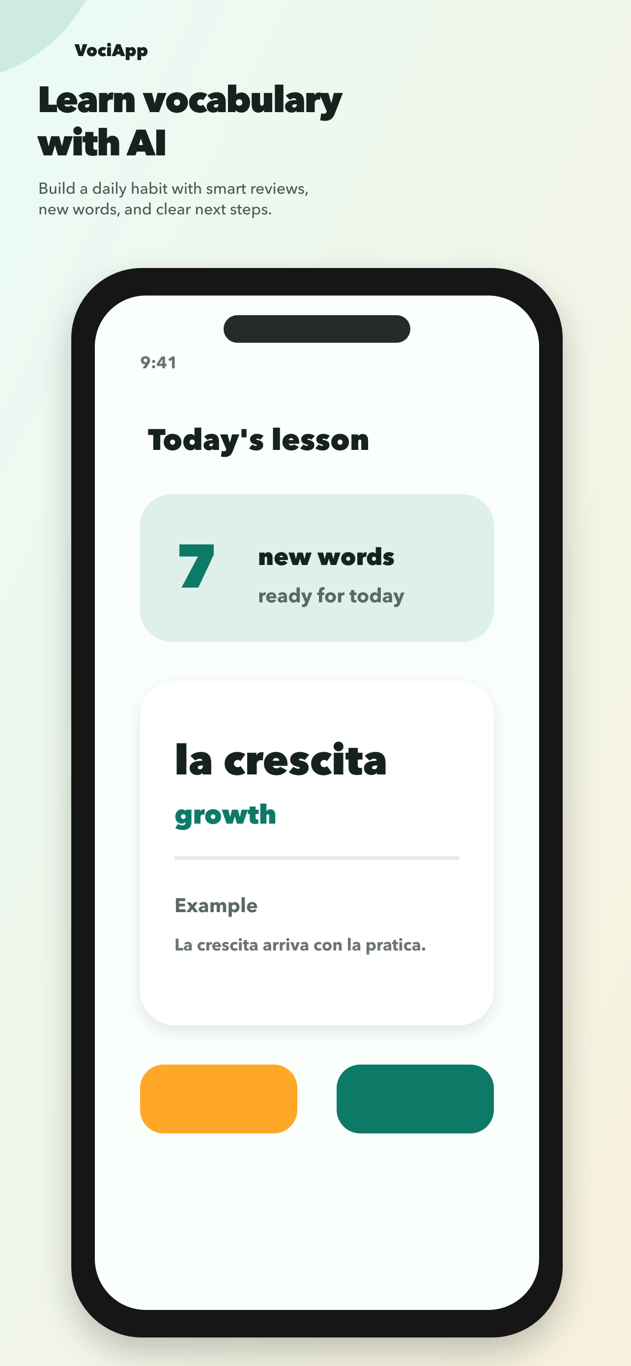 VociApp learning with AI